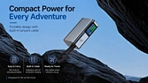 30000mAh Power Bank with Built-in Cables